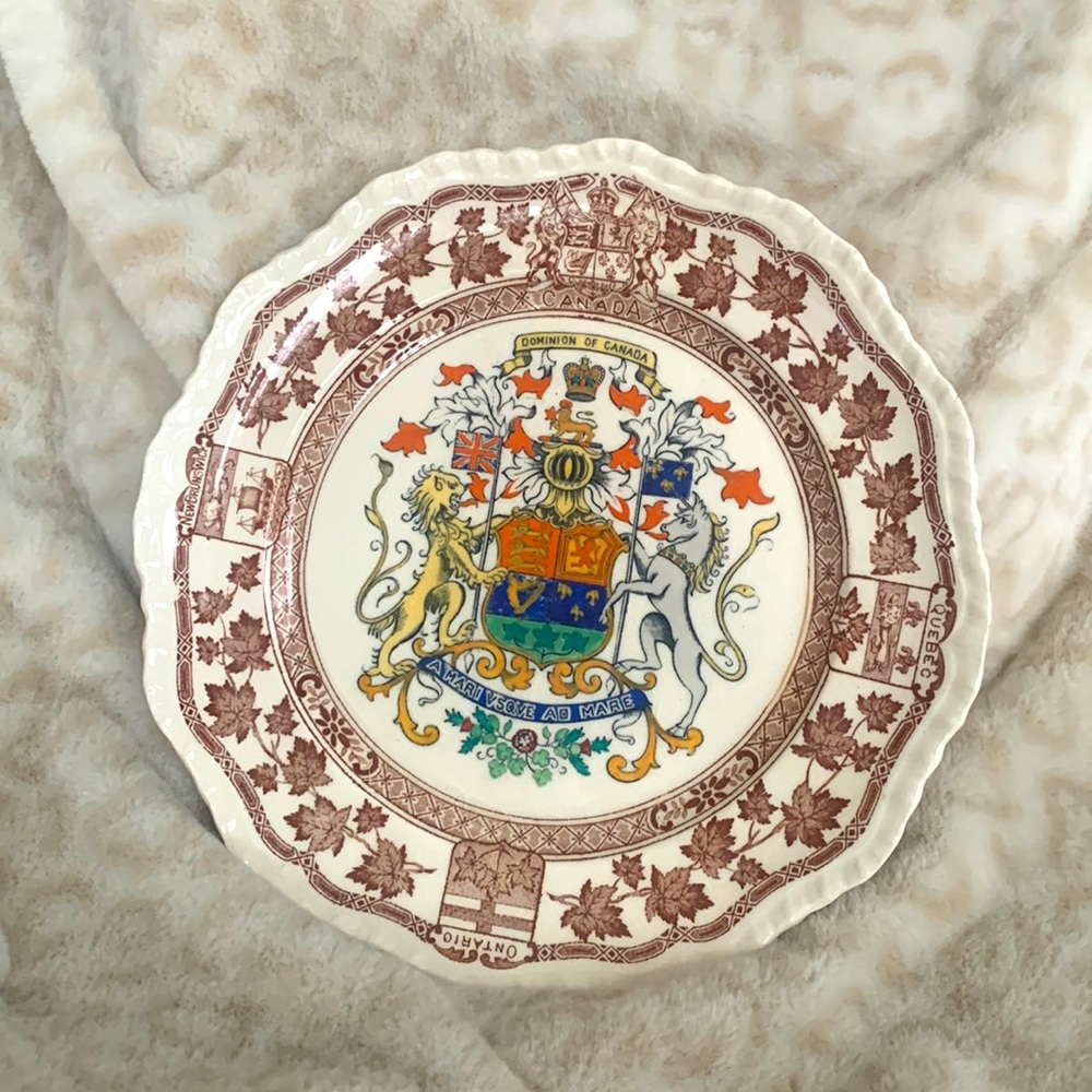 Vintage Masons Ironstone Dominion of Canada Plate
